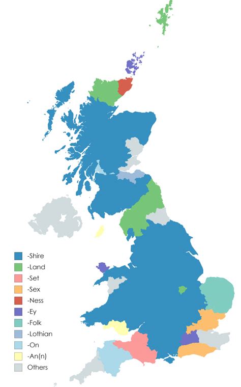 British Isles: Historic Counties - Vivid Maps