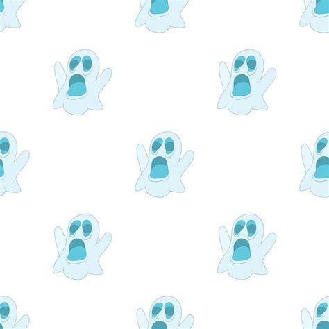 Halloween ghost pattern seamless vector 15071141 Vector Art at Vecteezy