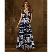 Denim & Supply Ralph Lauren Dress, Sleeveless Floral-Print Tiered Jersey Maxi | Tiered jersey ...
