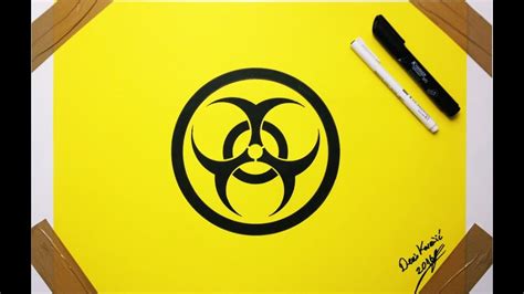 Biohazard Symbol Drawing