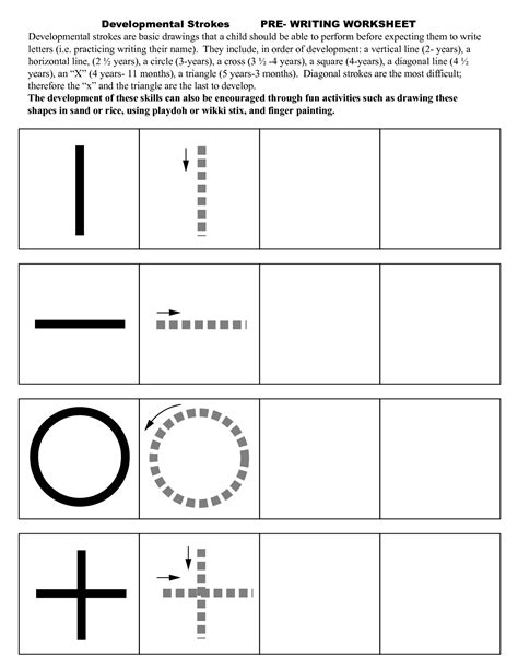 Prewriting Worksheet | Numbers and Symbols