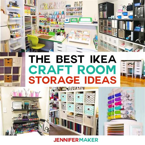 The Best IKEA Craft Room Storage Shelves & Ideas | Craft room storage ...