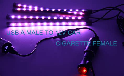 Amazon.com: USB A Male to 12V Car Cigarette Lighter Socket Female Converter Cable (8W Max ...