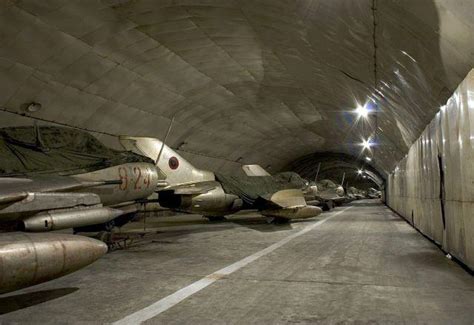 Defunct Fighter Planes Stored in Underground Hangar at Gjadër Air Base ...