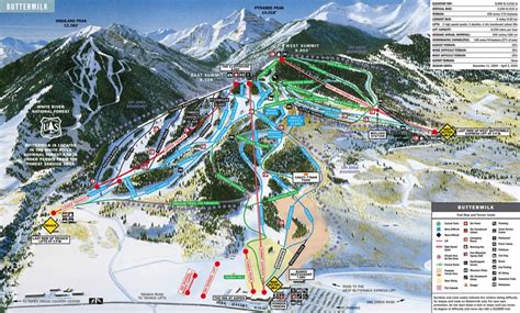 Buttermilk Mountain Resort Trail Map | Colorado Ski Resort Maps