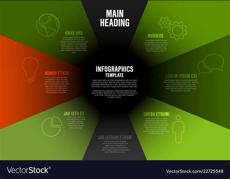 Company profile infographic diagram template Vector Image