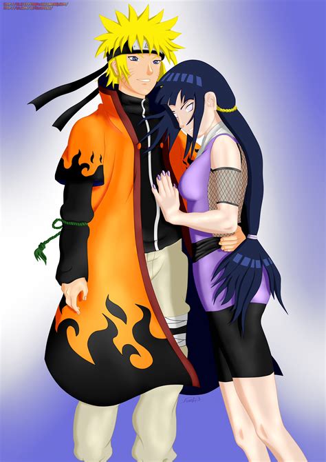 Naruto Uzumaki and Hinata Hyuga by AlexPetrow on DeviantArt