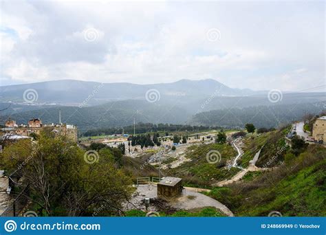 SAFED, ISRAEL - MARCH 25, 2022: View from the Upper Part of the City To ...