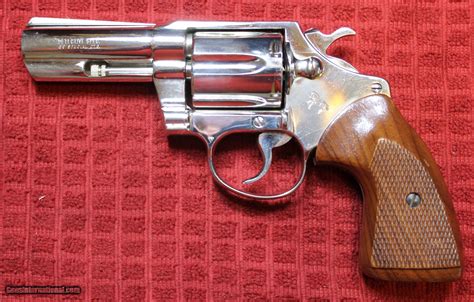 Colt Detective Special 3" Barrel Full Nickel 6 Shot 38 Special Revolver