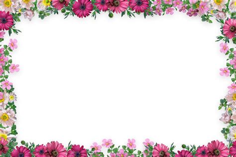 Premium Photo | Flower border Frame Background Flower Background Floral ...