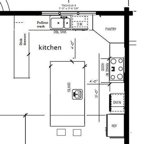 Best 25+ Kitchen floor plans ideas on Pinterest | Small kitchen floor ...