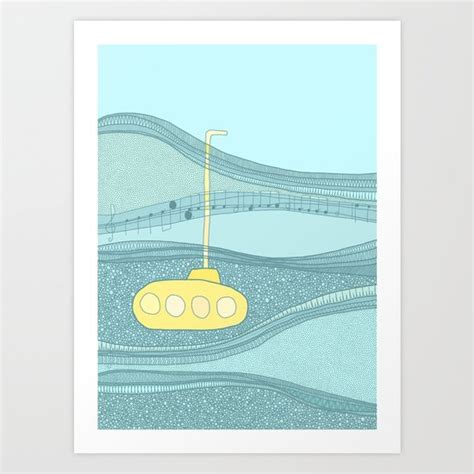 Yellow Submarine Art Print by Anita Ivancenko | Society6