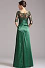 Modest Long Lace Sleeves Green Mother of the Bride Dress (X26121804)