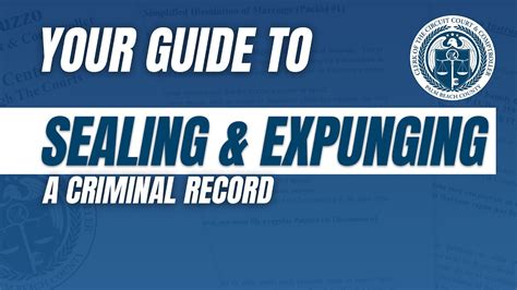 How to Seal or Expunge a Criminal Record in Palm Beach County - YouTube