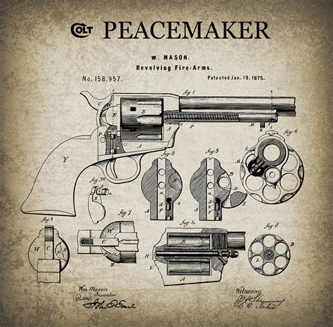 Colt Revolver Blueprints