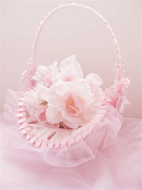 Adorable Flower Girl Basket - Elegant Bridal Hair Accessories