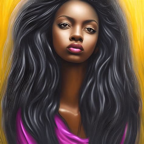 Beautiful African American Woman Illustration · Creative Fabrica