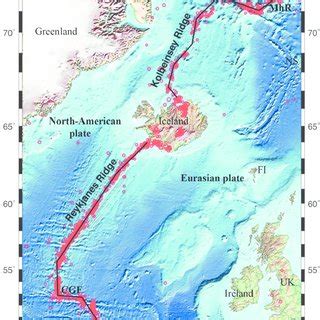 Plate boundaries of North-American and Eurasian plates in the ...