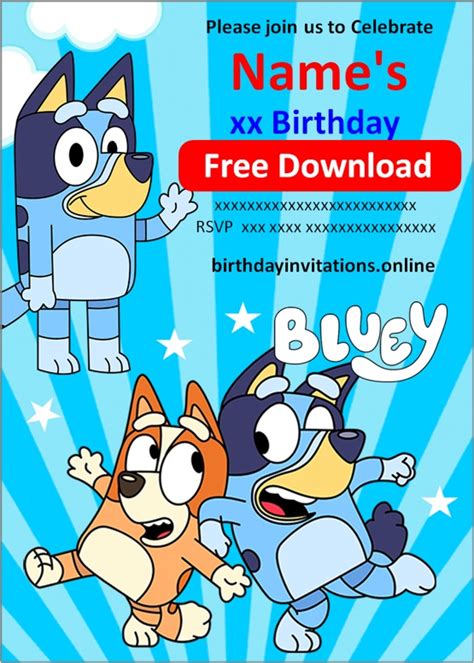 Bluey Birthday Template - prntbl.concejomunicipaldechinu.gov.co