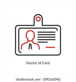 Doctor Id Card Icon Cocept Stock Vector (Royalty Free) 2092162942 | Shutterstock