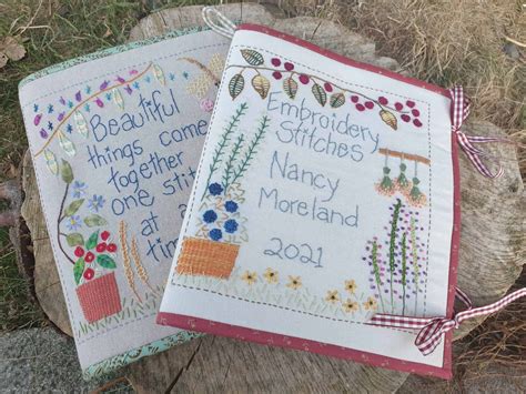 Embroidery Sampler Book in 2022 | Embroidery sampler, Fabric book, Samplers