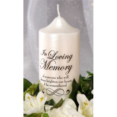 "In Loving Memory" Candle Decal - Candles and Accessories - Home Decor