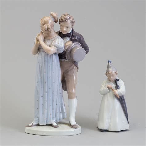 Two porcelain figurines, Royal Copenhagen. - Bukowskis