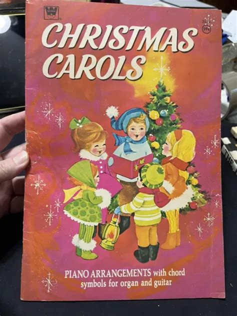 VINTAGE CHRISTMAS CAROLS piano arrangements book w/chord symbols 1942/1969, VG $10.00 - PicClick