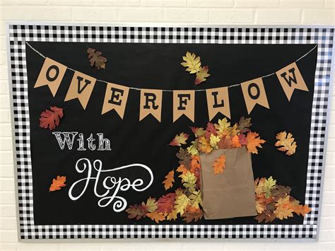Fall Bulletin Board Ideas | Overflow With Hope | Fall Leaves Bulletin Board | October | November ...