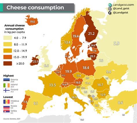 Cheese consumption in Europe – Landgeist