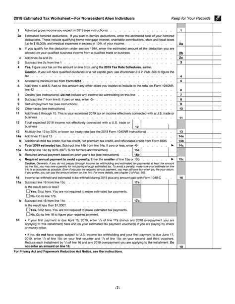 Irs Form 1040 Es Printable - Printable Forms Free Online