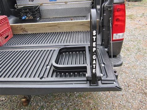 Ram 3500 Convert-A-Ball Step Gate - Universal Truck Tailgate Step - 2 Steps - Passenger's Side ...