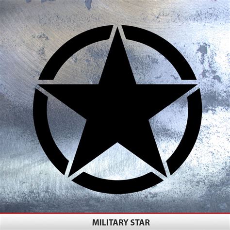 Military Star Decal Invasion Style | AlphaVinyl