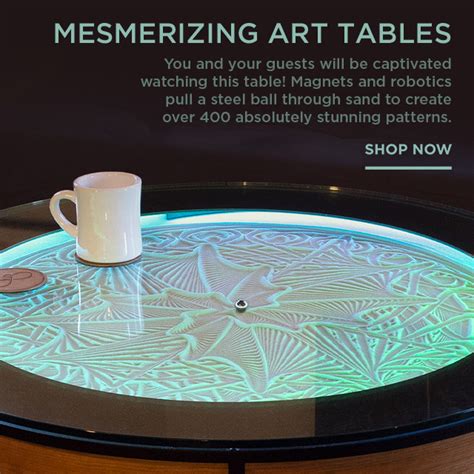 Touch of Modern: Magnetic Art Tables with Mesmerizing Sand Patterns, Coffee Tables with ...