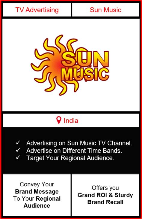 Advertising on Sun Music TV Channel - Sun Music Advertising