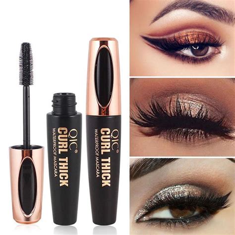 4D Silk Fiber Eyelash Mascara Waterproof Long Lasting Lash Mascara Long ...