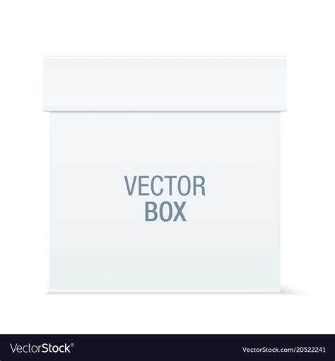 White box Royalty Free Vector Image - VectorStock