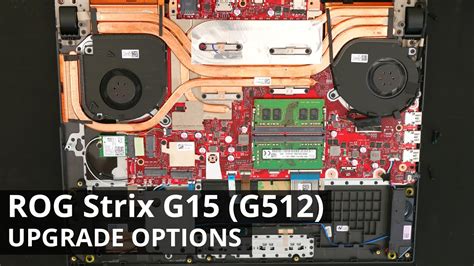 ASUS ROG Strix G15 G512 - DISASSEMBLY and UPGRADE OPTIONS - YouTube