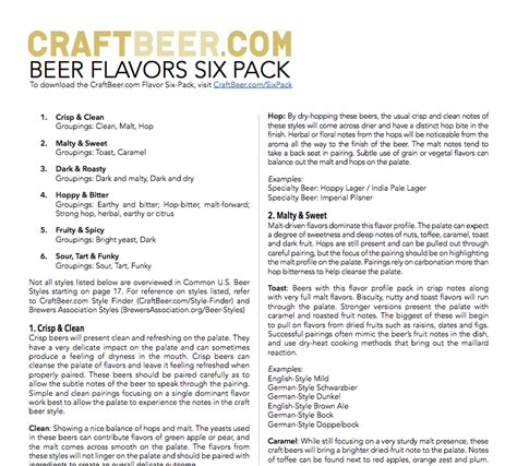 Beer Flavors Six Pack | CraftBeer.com