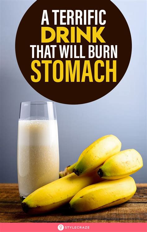 A terrific banana drink that will burn stomach fat immediately – Artofit