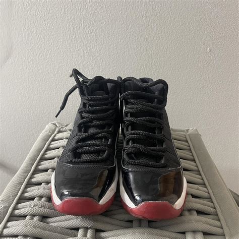 Kids Jordan Bred 11s Size... - Depop