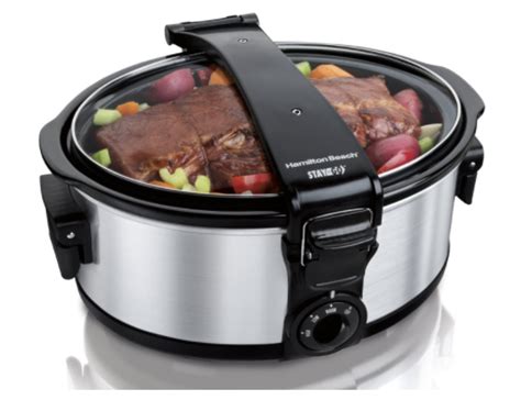 Amazon.com: Hamilton Beach 6-Quart Slow Cooker with Lid Holder Only $22.09