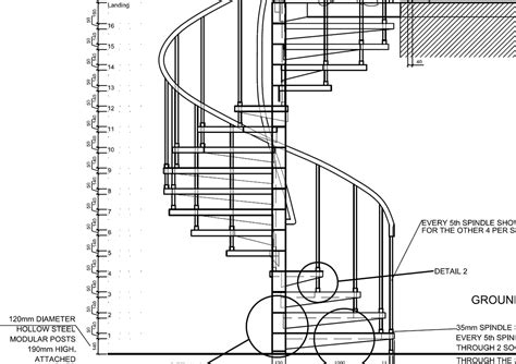 Drawing Steel Staircase Details