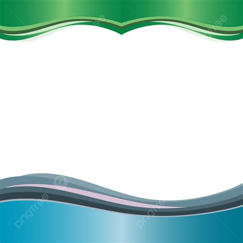 Gradient Green And Blue Wave Bar Vector Design For Text Border Or Social Media Products ...