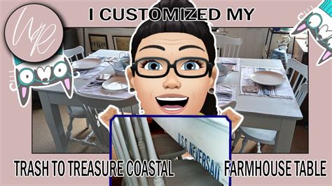 Customize a COASTAL FARMHOUSE Table with Cricut Stencils - YouTube