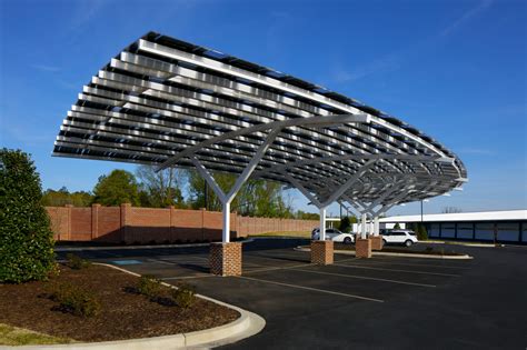 Solar Panel Carport Curved - Lumos Solar