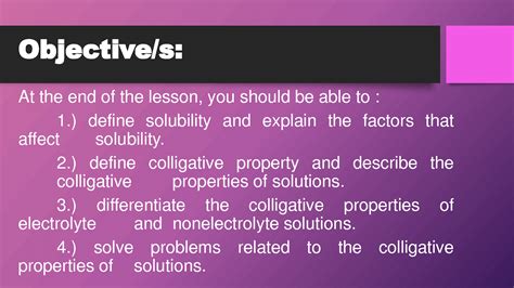 SOLUTION: Factors affecting solubility - Studypool