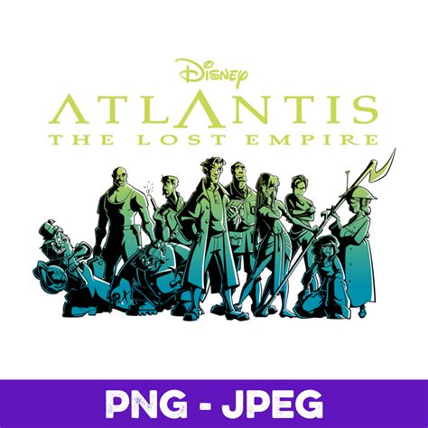 Disney Atlantis The Lost Empire Characters Gradient V1 - Inspire Uplift