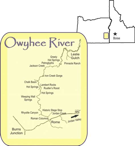 Owyhee River Map