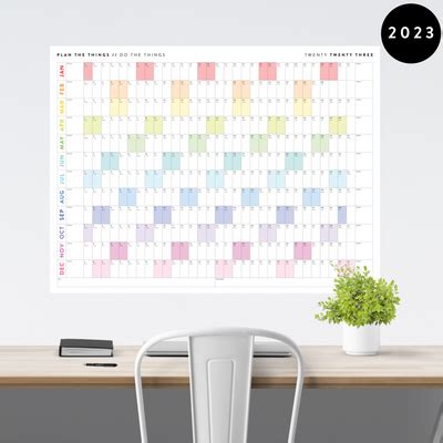 2023 GIANT WALL CALENDARS - Plan The Things